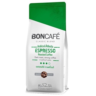 Boncafe Espresso Classic Blend Arabica&amp;Robusta Roasted Coffee Whole Bean บอนกาแฟ เอสเพรสโซ่ ขนาด 250g