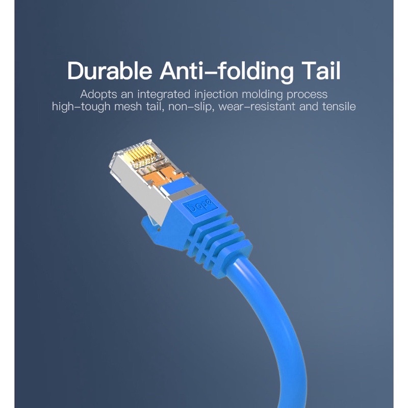 Dope สายแลน CAT6A Shield RJ45-RJ45 PATCH CORD CAT6A S/FTP LSZH Shield มีฟอยล์หุ้ม 10-20เมตร รองรับความเร็ว 10 Gbps