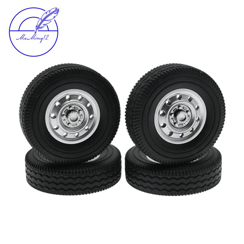 4 ชิ้นล้อยาง Tyre สําหรับ WPL D12 Mini 1/16 RC Drift รถบรรทุกรถอะไหล่อุปกรณ์เสริม