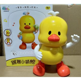 เป็ดเต้นได้ มีเสียง มีไฟ สำหรับเด็ก เป็ดขาแดนซ์ Dancing Yellow Duck