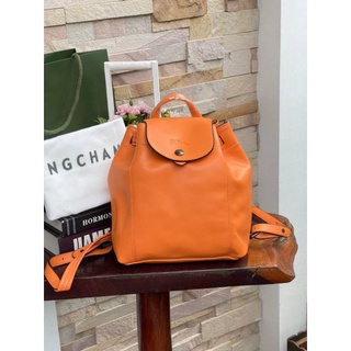 Longchamp Le Pliage Cuir Xs Leather BackpackColor​:orange