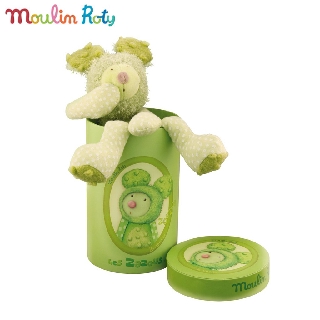 Moulin Roty ตุ๊กตาออร์แกนิค ขนนุ่มน่ากอด สูง 33cm. + กล่องของขวัญ Les Zazous MR-671021