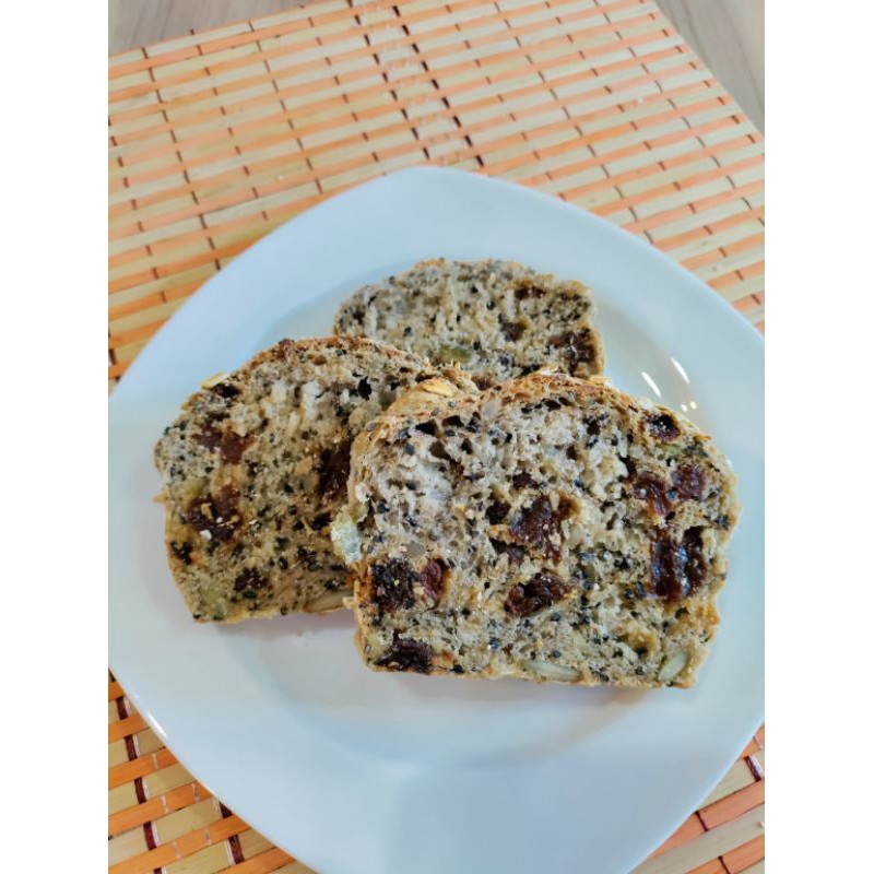 ขนมปังข้าวโอ๊ตใส่ธัญพืช-แคนเบอรี/ลูกเกด/ดำ/รวมหรือธัญพืชล้วน-Oat Bread with whole grain-Canberry,blackreisin,mix - รูปที่ 5