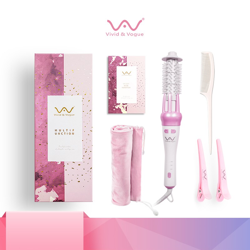 Vivid&Vogue AI เครื่องม้วนผมอัตโนมัติ+หวีม้วนผม แกนม้วนผม 28MM ที่ม้วนผม ผมสวยภายใน5นาที เครื่องม้วนผม มอก.เครื่องหนีบผม