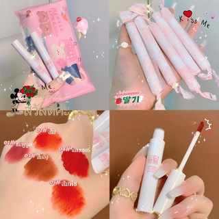 (1 เซตมี 5สี 5 แท่ง  ) ลิปสติก ♦️ | ถูก | ของแท้ ♦️ สีส้ม  ส้มอิฐ  แดงเชอรี่  ส้มพีชลิปจูบไม่หลุด ลิปสติก แบบกันน้ำ Lips