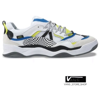 VANS VARIX WC DISTORT CHECK TRUE WHITE BLACK SNEAKERS สินค้ามีประกันแท้