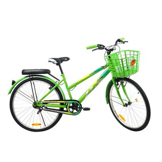 Maid bicycle CITY BIKE LA SUPER SPORT 24" GREEN bike Sports fitness จักรยานแม่บ้าน จักรยานแม่บ้าน LA SUPER SPORT 24 นิ้ว