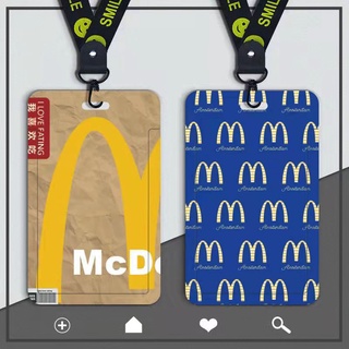 【พร้อมส่ง】McDonalds Name tag ที่ใส่บัตรประจําตัวประชาชน พร้อมสายคล้องมือ