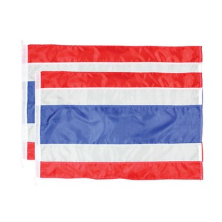 ธงชาติไทย 100x150 ซม. (แพ็ค2ผืน) คิว แฟลก Thai flag 100x150 cm (pack of 2 pieces) Q Flag