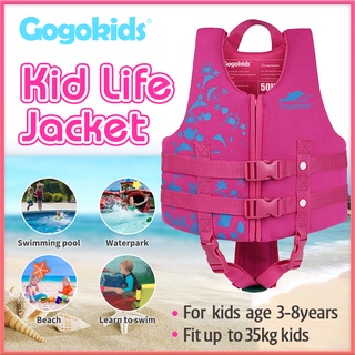 Gogokids ชุดว่ายน้ํา เสื้อแจ็กเก็ต ลอยน้ํา สําหรับเด็ก อายุ 3-8 ปี