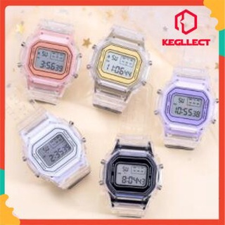 นาฬิกากีฬายูนิคอร์นกันน้ำสำหรับผู้ชายและผู้หญิง Square Student Led Watch