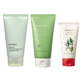 Innisfree Green Tea Foam Cleanser 30ml, 50ml, 80ml, 150ml, Holiday Limited Edition / Hydrating Amino Acid Cleansing Foam