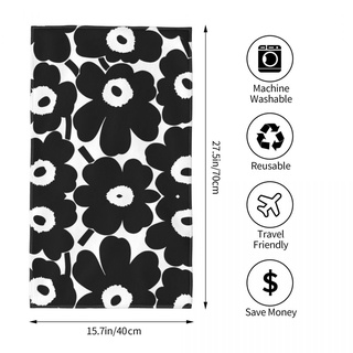 Marimekko (3) ผ้าขนหนู ทรงสี่เหลี่ยม ดูดซับน้ํา ขนาด 70x40 ซม. สําหรับเล่นกีฬา โยคะ ฟิตเนส วิ่ง