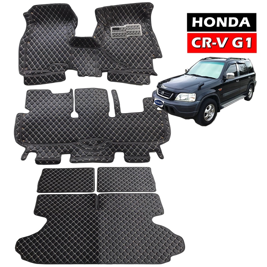 พรมปูพื้นรถยนต์6D HONDA CRV G1 ปี1995-02 พรม6D เข้ารูป เต็มคัน