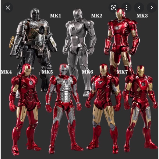 [MARVELSTORE] Synthetic Iron man Spider ZDtoys รุ่น mk1, mk2, mk3, mk4, mk5, mk6, mk7, mk42, mk50, m
