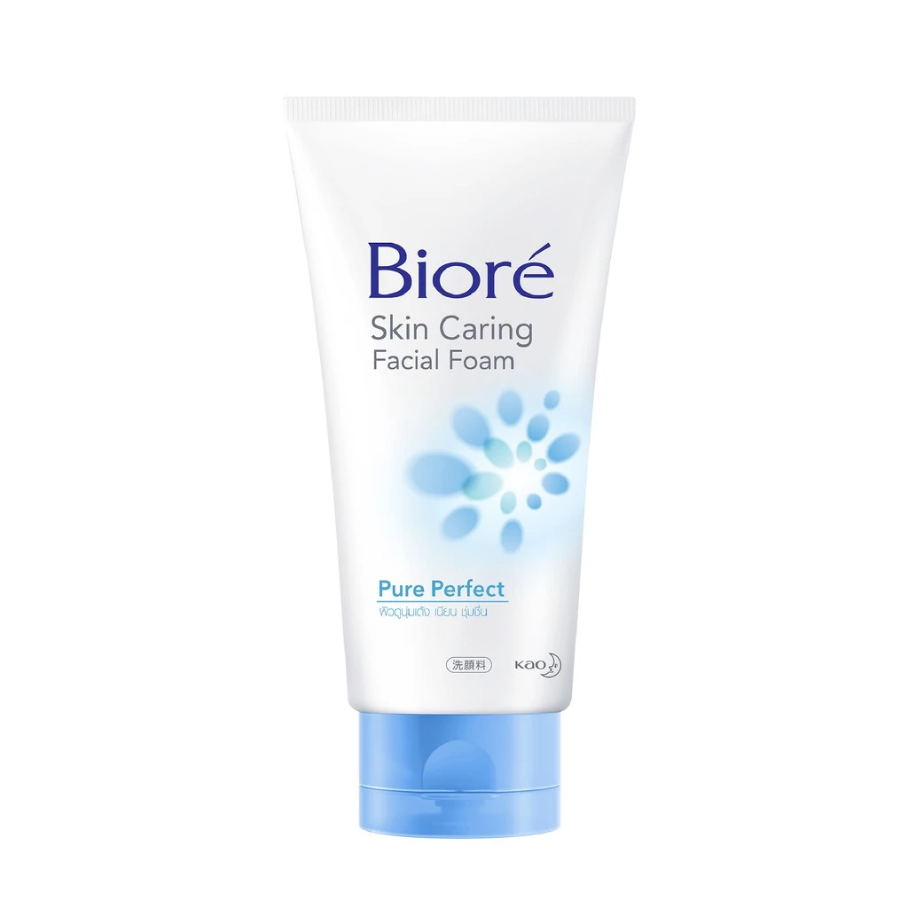 โฟมล้างหน้า Biore Skin Caring Facial Foam Pure Perfect 100g thumbnail 4