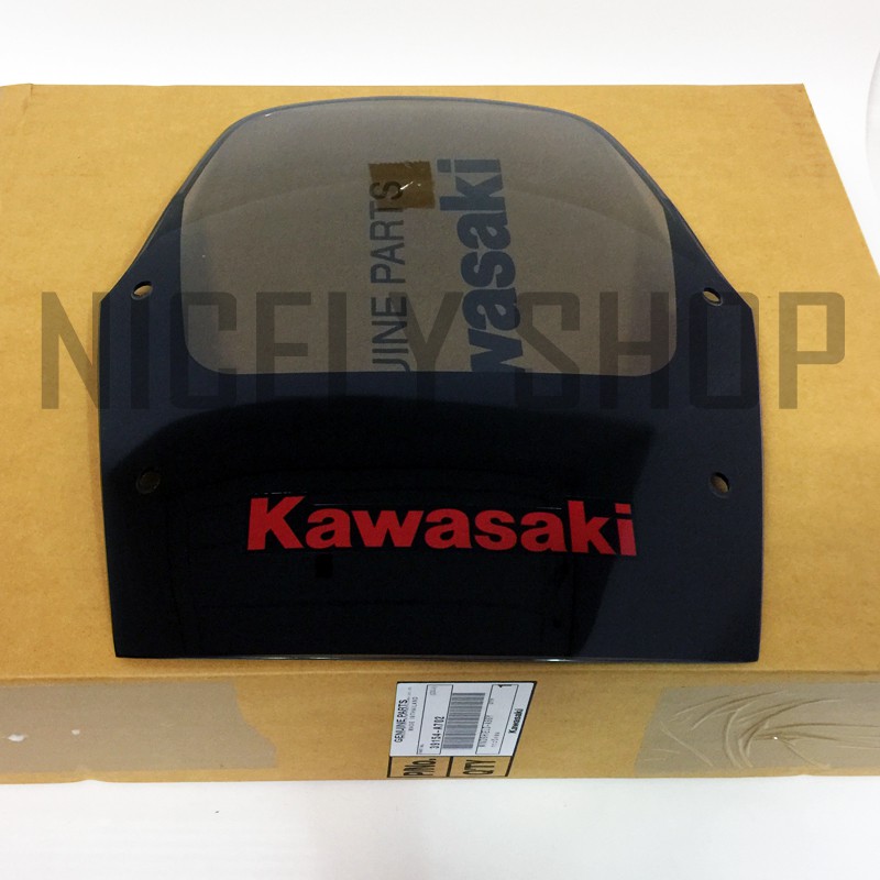 กระบังลม บังลม บังไมล์  แท้ศูนย์ KR ตัวอักษร KAWASAKI สีแดง แท้ศูนย์ 100% KR150-E6 ของแท้ศูนย์ KAWAS