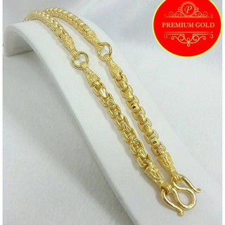 เครื่องประดับ สร้อยคอทอง สร้อยคอทองคำ เศษทองคำเยาวราช ลายเต๋า 3 ห่วง 5 บาท