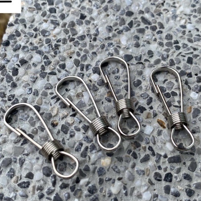 Carabiner ขนาด 25 mm. หัวเข็มขัดเหล็กสปริง ตะขอเกี่ยว พวงกุญแจ