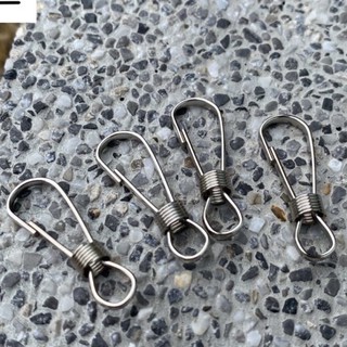 Carabiner ขนาด 25 mm. หัวเข็มขัดเหล็กสปริง ตะขอเกี่ยว พวงกุญแจ