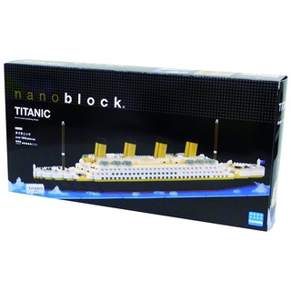 ของแท้จากญี่ปุ่น!!! Kawada NB_021 Nanoblock Real Hobby Series Titanic ตัวต่อนาโนบล็อคเรือไททานิค