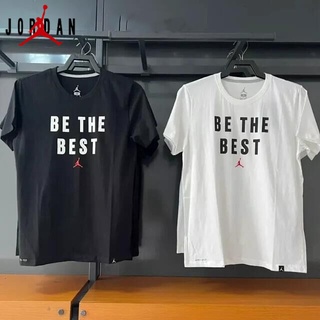 [S-5XL]Air Jordan เสื้อยืดแขนสั้นลําลอง แบบนิ่ม ดูดซับเหงื่อ ระบายอากาศ ใส่สบาย สําหรับผู้ชาย ของแท้ 100%