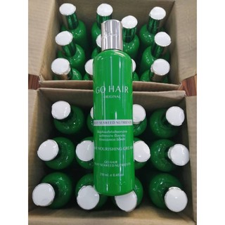 GO HAIR ORIGINAL ขวดเขียว โฉมใหม่โกแฮร์ซิลค์กี้สาหร่ายทะเล 250ml.