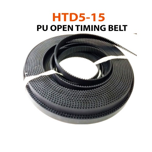 สายพาน HTD5M-15mm PU Open Timing Belt.( สั่งซื้อได้สูงสุด 20 เมตร )