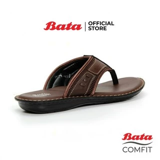 Bata MEN'S Sandal รองเท้าแตะชายแบบหนีบ สีน้ำตาล รหัส 8714183