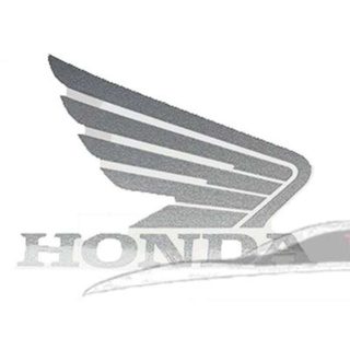 Sticker Honda มีปีก เครื่องหมายปีกนก ข้าง ขวา (เวลาคร่อมรถอยู่ขวามือ) ติดรถ สีดำ MSX 125 D Size: 85 มม.