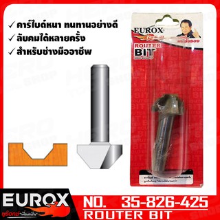 EUROX ดอกเร้าเตอร์ ตีลูกฟัก(บัว123) 1/2" (แถว3/4) (แกน1/2",35-826-425)