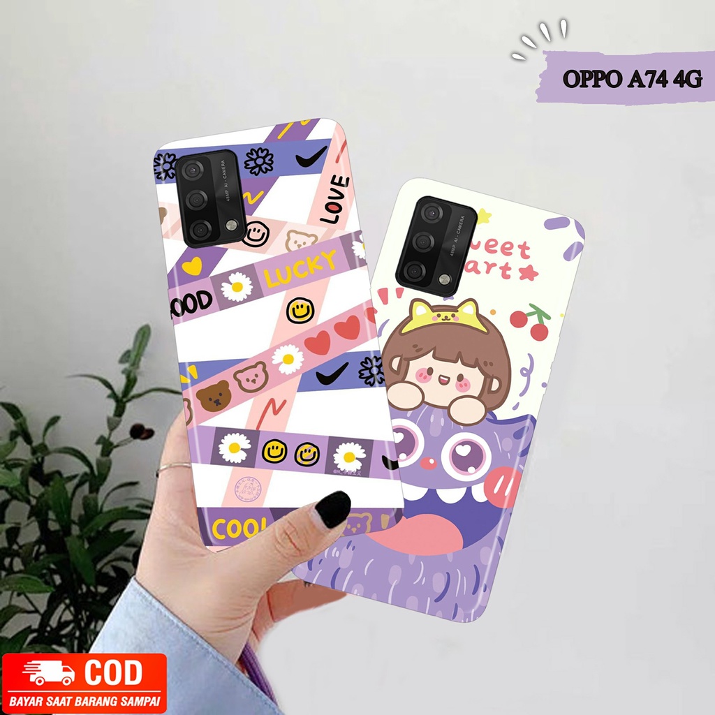 [H41] Hardcase Doft OPPO A74 | เคส Hardprint สําหรับโทรศัพท์มือถือทุกประเภท | เคส OPPO A74 | เคส 3D 