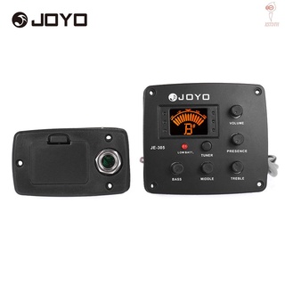 [XSTH] Joyo JE-305 ปิ๊กอัพกีตาร์อะคูสติก Piezo Preamp 4-Band EQ ระบบจูนเนอร์อีควอไลเซอร์ พร้อมหน้าจอ LCD