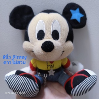 ตุ๊กตา มิกกี้เม้าส์ งานแต่งตัว เท่สุดๆ 8นิ้ว ป้าย Disney ตำหนิดาวตรงหูไม่สวย นอกนั้นเหมือนใหม่ ลิขสิทธิ์แท้ Mickey mouse