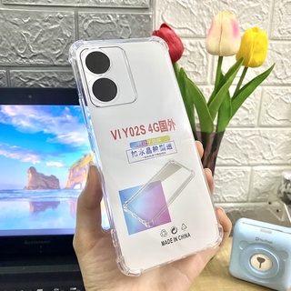 เคสกันกระแทกเคสโทรศัพท์ เคสViVO Y02s 4G TPU เคสใสนิ่มคลุมกล้อง