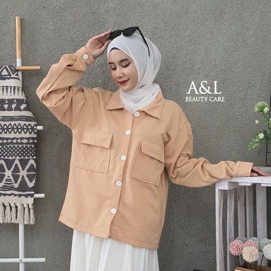 Canvas JACKET / CANVAS JACKET / ผู้หญิง CARDI OUTER - SHIRTS