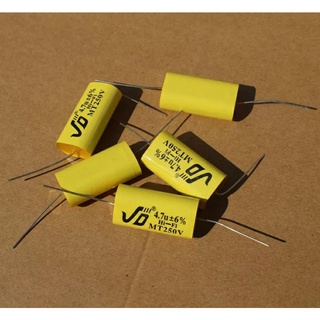 capacitor ตัวเก็บประจุลำโพง 2.2uf  250v , 3.3uf  250v , 4.7uf  250v