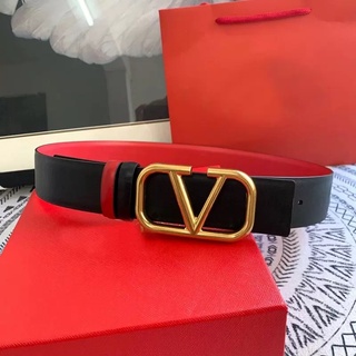 【พร้อมส่ง รับประกัน 1 ปี】เข็มขัดหนังแท้ สองด้าน พร้อมกล่อง สําหรับผู้หญิง 1:1