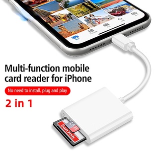 Accezz 2 in 1 อะแดปเตอร์แปลงการ์ดรีดเดอร์ เป็นการ์ด Micro SD TF OTG สําหรับ iPhone iOS 13 14 15