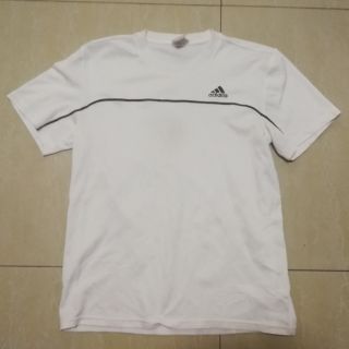 เสื้อกีฬา adidas สีขาวคอกลม sizeL