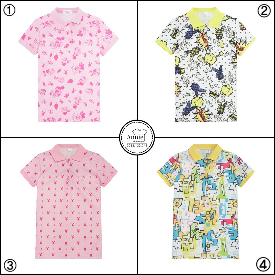 เสื้อยืดจระเข้คอเต่าแฟชั่นสตรีไทย Freesize ABG001 - ABG004 | ร้านค้าเวียดนาม