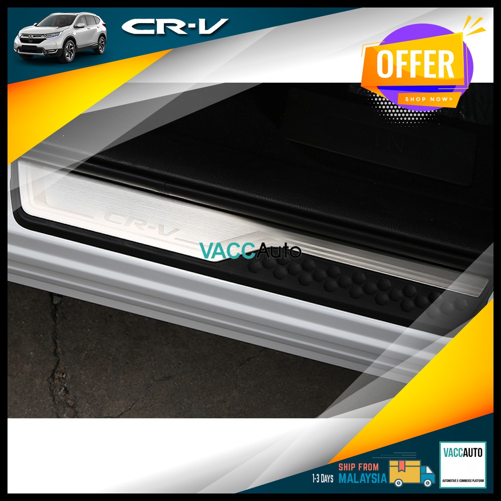 Honda CR-V RW OEM Door Step / Scuff Plate Guard Protector Kick CRV G5 5th 2017 - 2023 รถอุปกรณ์เสริม Vac Auto