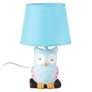 Table lamp TABLE LAMP CARINI D1-174 BL FABRIC/CERAMIC CONTEMPORARY CYAN The lamp Light bulb โคมไฟตั้งโต๊ะ ไฟตั้งโต๊ะ CAR