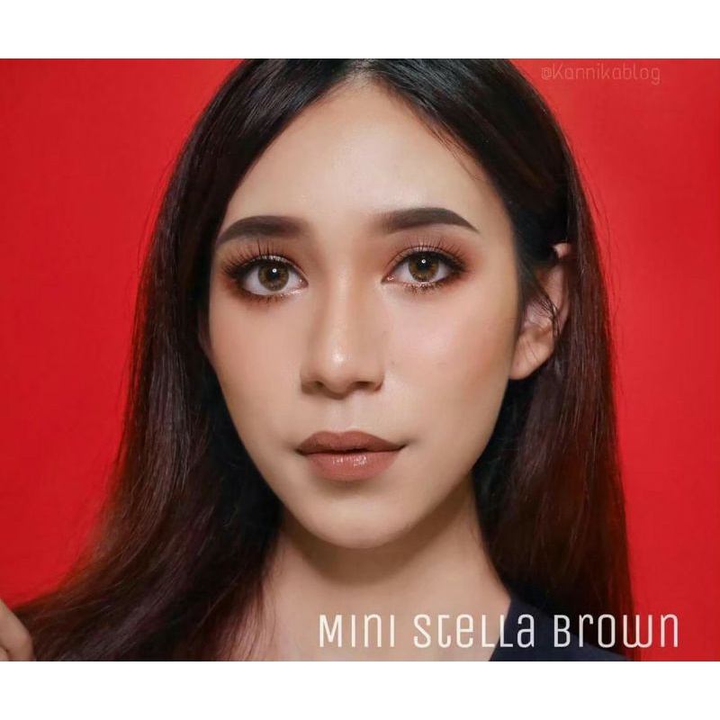 คอนแทคเลนส์ดรีมคัลเลอร์รุ่นMini Stella brown(แฟชั่น)