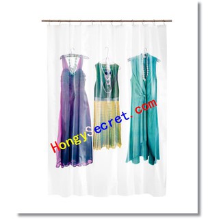 ของตกแต่งบ้าน HM Home Decor Shower curtain ม่านตกแต่ง ม่านกั้นห้อง ม่านพลาสติก sizeW180xH200 cm.