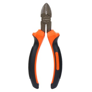 คีมปากเฉียงชุบนิกเกิล KINZO 6 นิ้ว NICKEL-COATED DIAGONAL PLIER KINZO 6”