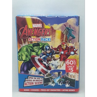 Marvel Avengers Action Pack includes Book, Stickers, Press-Out Character, Action Scenes- up2