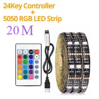 5050 RGB SK H&amp;L รับประกัน 10 ปี 🔥ไฟห้อง จัดส่งทั่วไทย ไฟห้อง ไฟแถบเปลี่ยนสี ไฟแถบ RGB ไฟริบบิ้น 2835 ไฟแถบ LED รีโมทคอนโทรล 24 ปุ