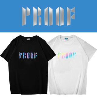 เสื้อยืดลําลอง แขนสั้น พิมพ์ลาย Kpop BTS PROOF แฟชั่นฤดูร้อน สําหรับผู้ชาย และผู้หญิงS-5XL