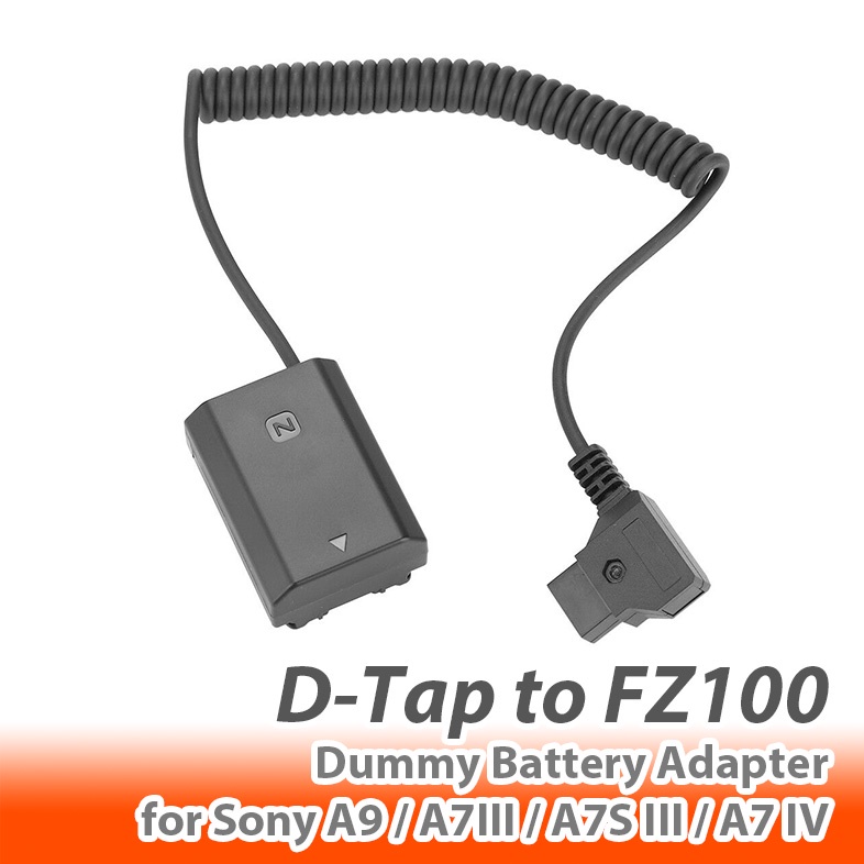 D-Tap to FZ100 Dummy Battery Adapter (Sony A9/A7S3/A7IV) อแดปเตอร์แปลงไฟแบตเตอรี่ V-Mount ไปยัง FZ10